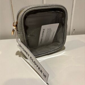 Stoney Clover Lane Clear Front Mini Pouch - Heather Grey